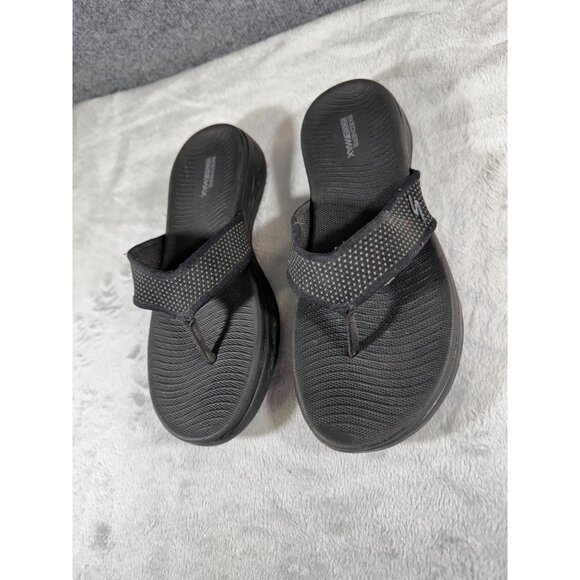Skechers On The Go 600 women's Black Flip Flops Size - Picture 2 of 15
